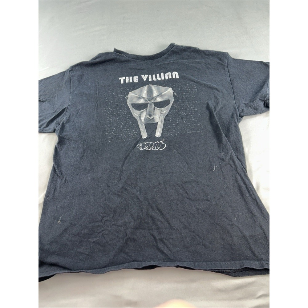 MF DOOM The Villain T Shirt Mens Large Black Hip Hop Rap Graphic Tee